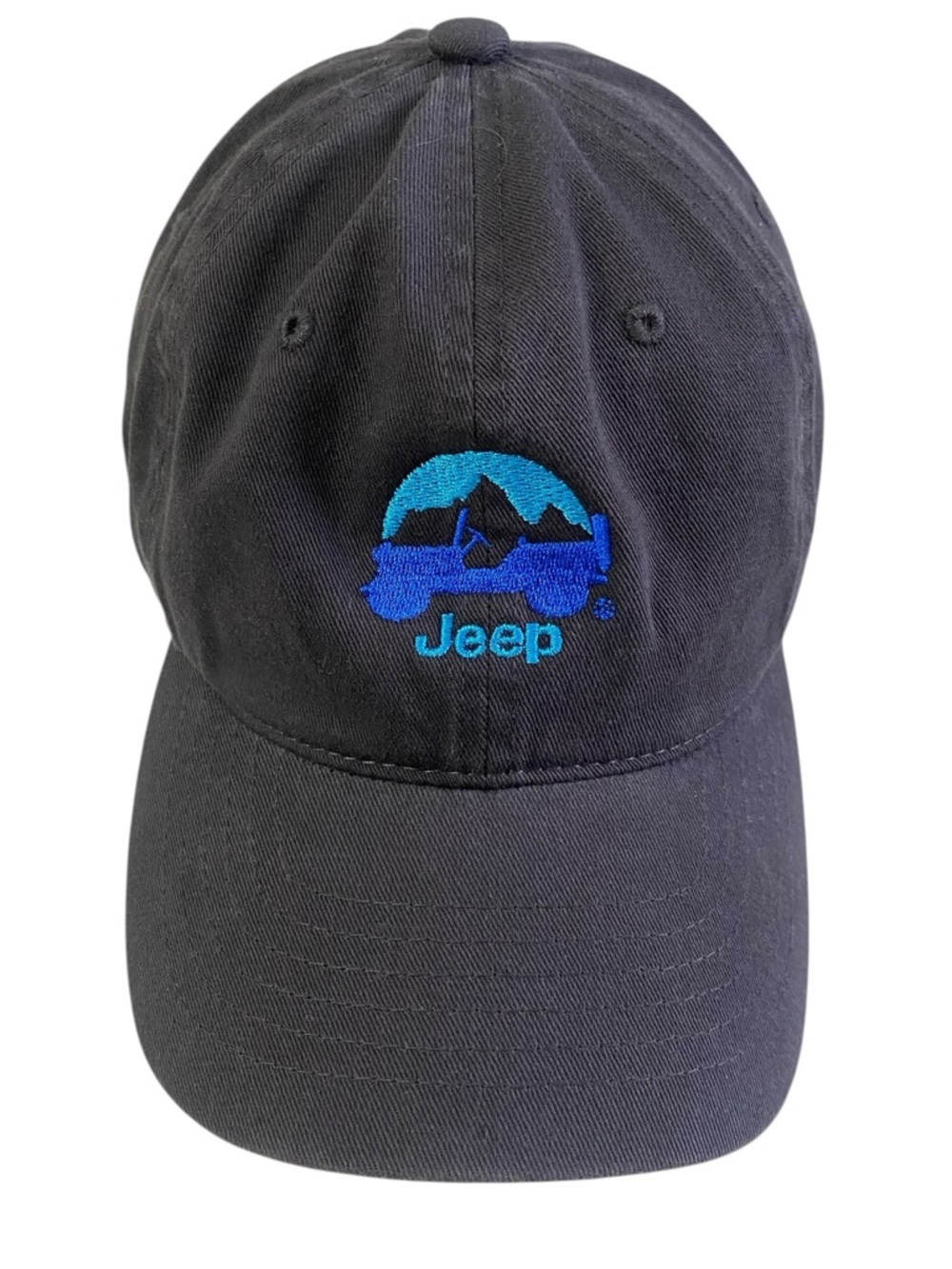 Jeep Embroidered Dark Grey Baseball Cap OS